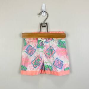 Vintage Little Brooke Neon Fish Shorts 3T
